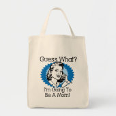 Ik word een blauwe mama tote bag (Voorkant)