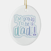 Ik word een cadeau voor papa keramisch ornament (Rechts)