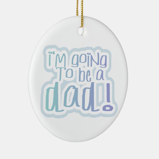 Ik word een cadeau voor papa keramisch ornament (Rechts)