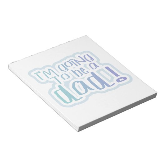 Ik word een cadeau voor papa notitieblok (Schuin)