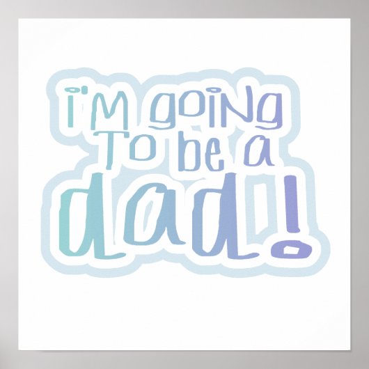 Ik word een cadeau voor papa poster (Voorkant)