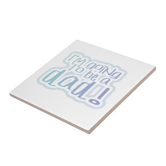 Ik word een cadeau voor papa tegeltje (Zijkant)