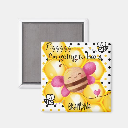 Ik word een gepersonaliseerde magneet van oma (Voorkant / Achterkant)