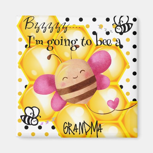 Ik word een gepersonaliseerde magneet van oma (Voorkant)