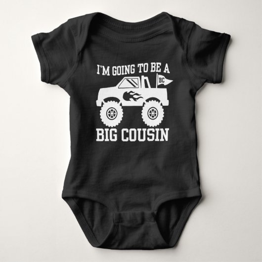 Ik word een groot neef-Baby-pak Romper (Voorkant)