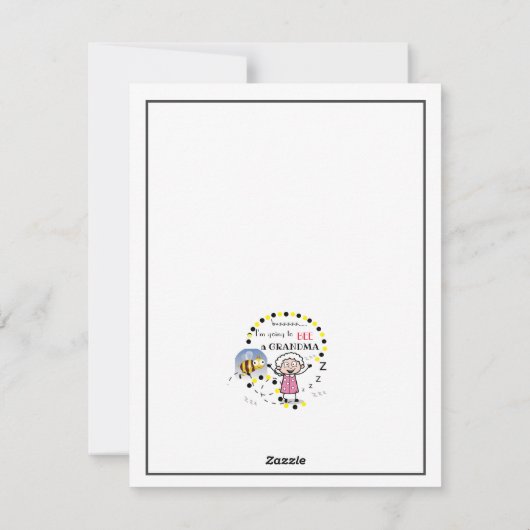 Ik word een grootmoeder op maat feestdagenkaart (Achterkant)