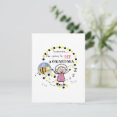 Ik word een grootmoeder op maat feestdagenkaart (Staand voorkant)
