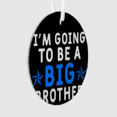 Ik word een grote broer 2020 ornament (voorkant)