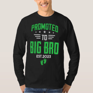 Ik word een grote broer 2023 die naar Bi wordt bev T-shirt