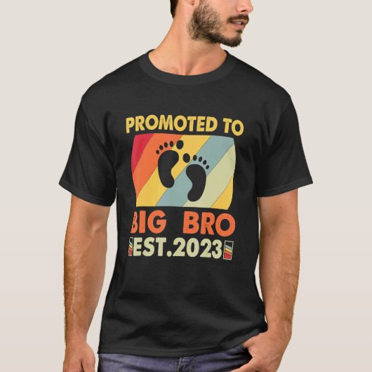 Ik word een grote broer 2023, promoot aan grote t-shirt (Voorkant)