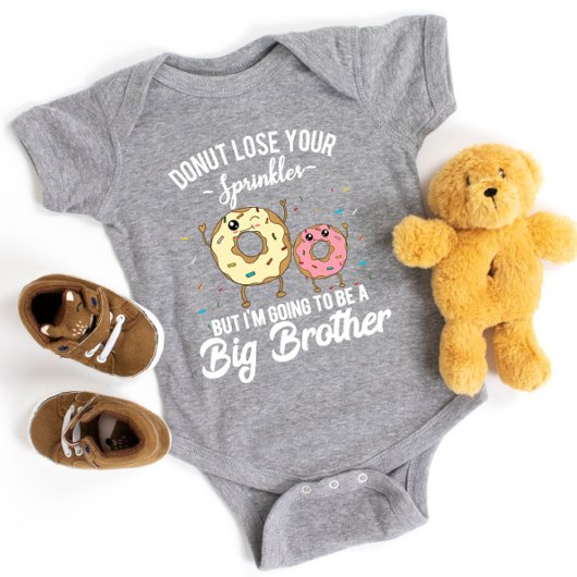 Ik word een grote broer baby aankondiging romper