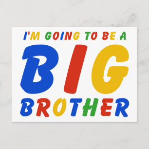 Ik word een grote broer briefkaart