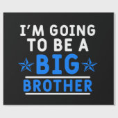 Ik word een grote broer cadeaupapier (Vlak)