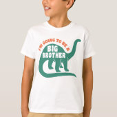 Ik word een grote broer Dinosaur T-shirt (Voorkant)