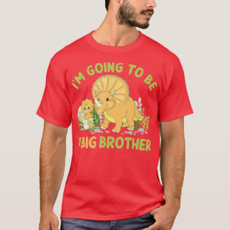 Ik word een grote broer dinosaur Triceratops T-shirt