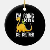 Ik word een grote broer dinosaurus keramisch ornament (Achterkant)
