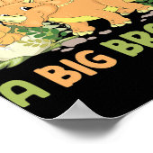 Ik word een grote broer dinosaurus poster (Hoek)