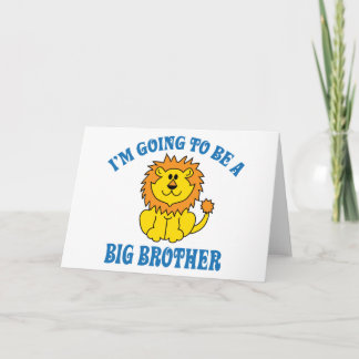 Ik word een grote broer feestdagen kaart