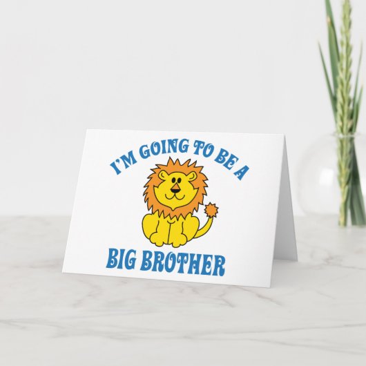 Ik word een grote broer feestdagen kaart (Voorkant)