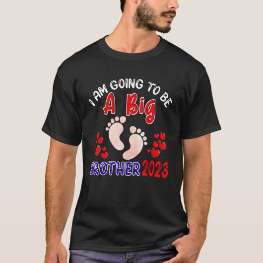 Ik word een grote broer in 2023. t-shirt (Voorkant)