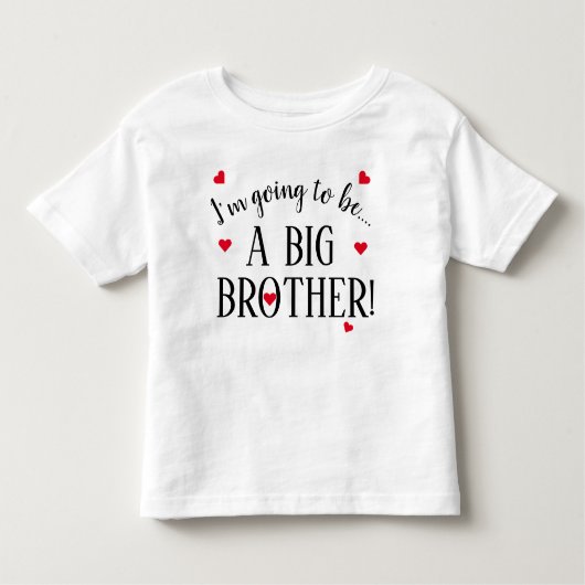 Ik word een grote broer kinder shirts (Voorkant)