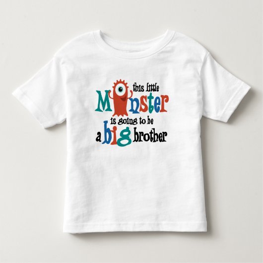 Ik word een grote broer! Monster Kinder Shirts (Voorkant)