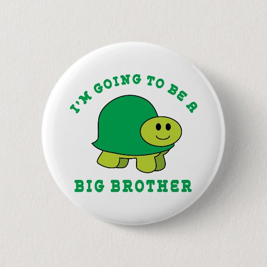 Ik word een grote broer ronde button 5,7 cm (Voorkant)