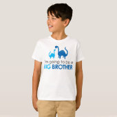 Ik word een grote BROER. T-shirt (Voorkant volledig)