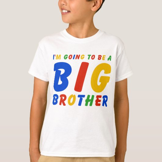 Ik word een grote broer t-shirt (Voorkant)