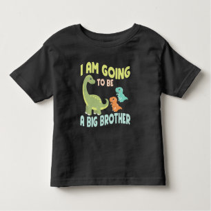 Ik word een grote broer van Twins Dinosaur Kinder Shirts