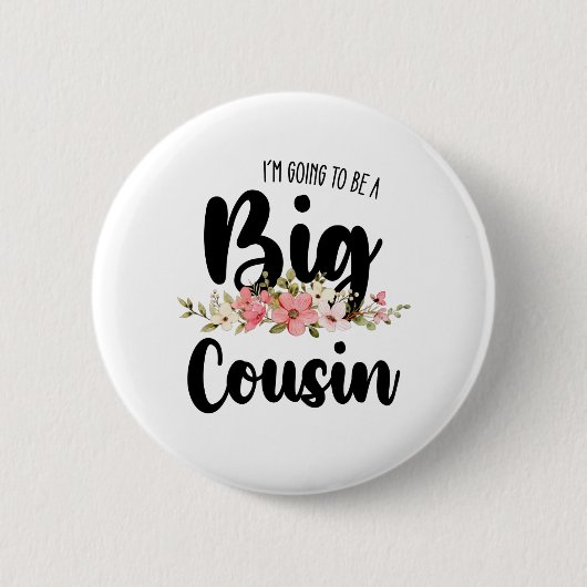 Ik word een grote neef ronde button 5,7 cm (Voorkant)