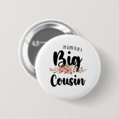 Ik word een grote neef ronde button 5,7 cm (Voorkant /achterkant)