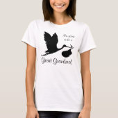Ik word een grote opa Black Stork T-shirt (Voorkant)