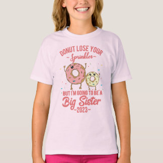 Ik word een grote zus 2023 zwangerschapsaankondigi t-shirt