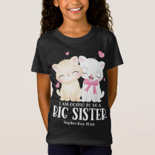 Ik word een grote zus baby aankondiging t-shirt