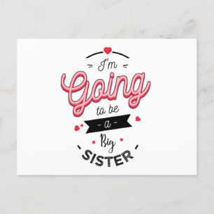 Ik word een grote zus feestdagenkaart