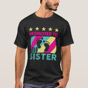 Ik word een grote zus, gepromoveerd tot grote zus t-shirt