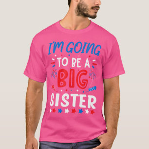 Ik Word Een Grote Zus Geslacht Onthulling Vuurwerk T-shirt