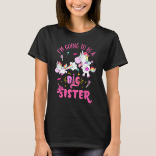Ik word een grote zus schattige eenhoorn Kinder GI T-shirt