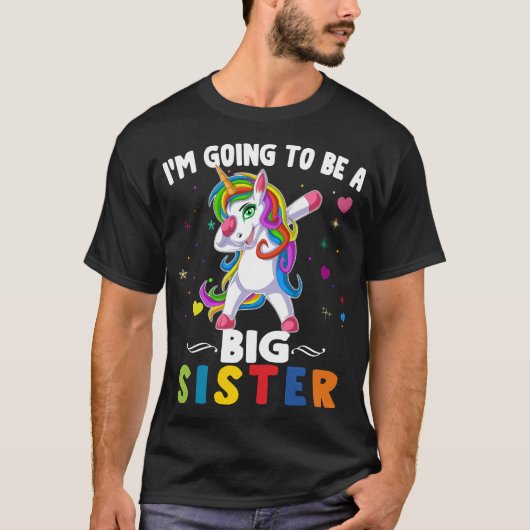 Ik word een grote zus t-shirt (Voorkant)