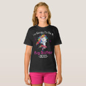 ik word een grote zus unicorn t-shirt (Voorkant volledig)
