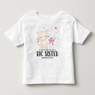 Ik word een grote zuster-Baby-aankondiging Kinder Shirts