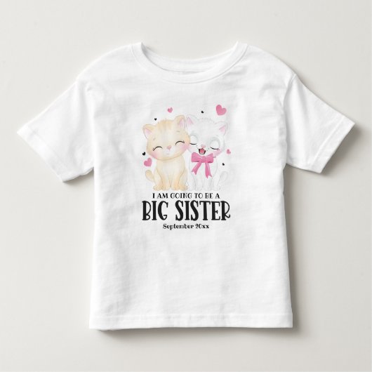 Ik word een grote zuster-Baby-aankondiging Kinder Shirts (Voorkant)