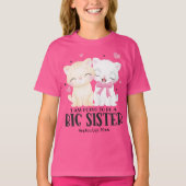 Ik word een grote zuster-Baby-aankondiging T-shirt (Voorkant)