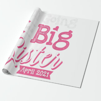 Ik word een grote zuster in april 2021 grappig cadeaupapier