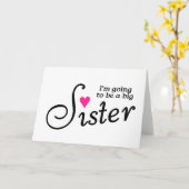 Ik word een grote zuster kaart (Gele Bloem)