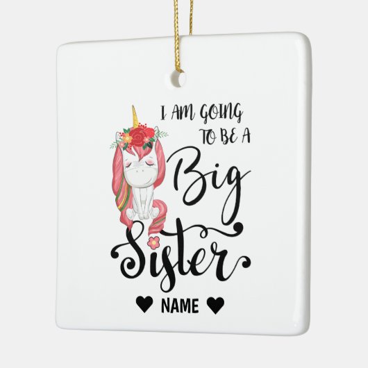 Ik word een grote zuster keramisch ornament (Links)