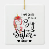Ik word een grote zuster keramisch ornament (Achterkant)