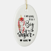 Ik word een grote zuster keramisch ornament (Rechts)