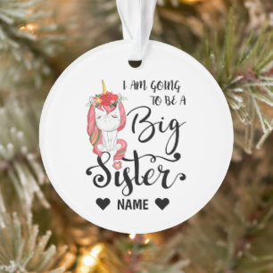 Ik word een grote zuster ornament